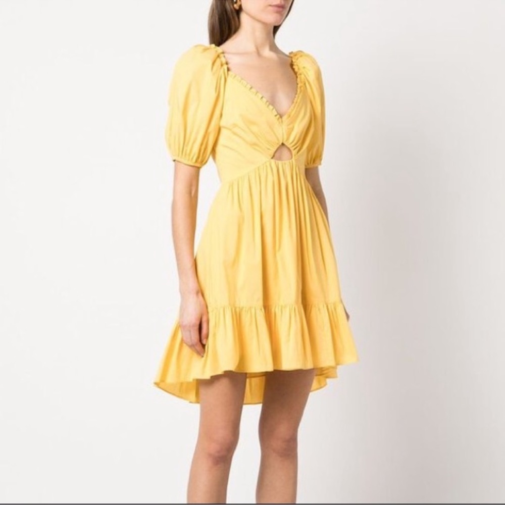CINQ À SEPT
Kayla cutout cotton-blend broadcloth mini dress